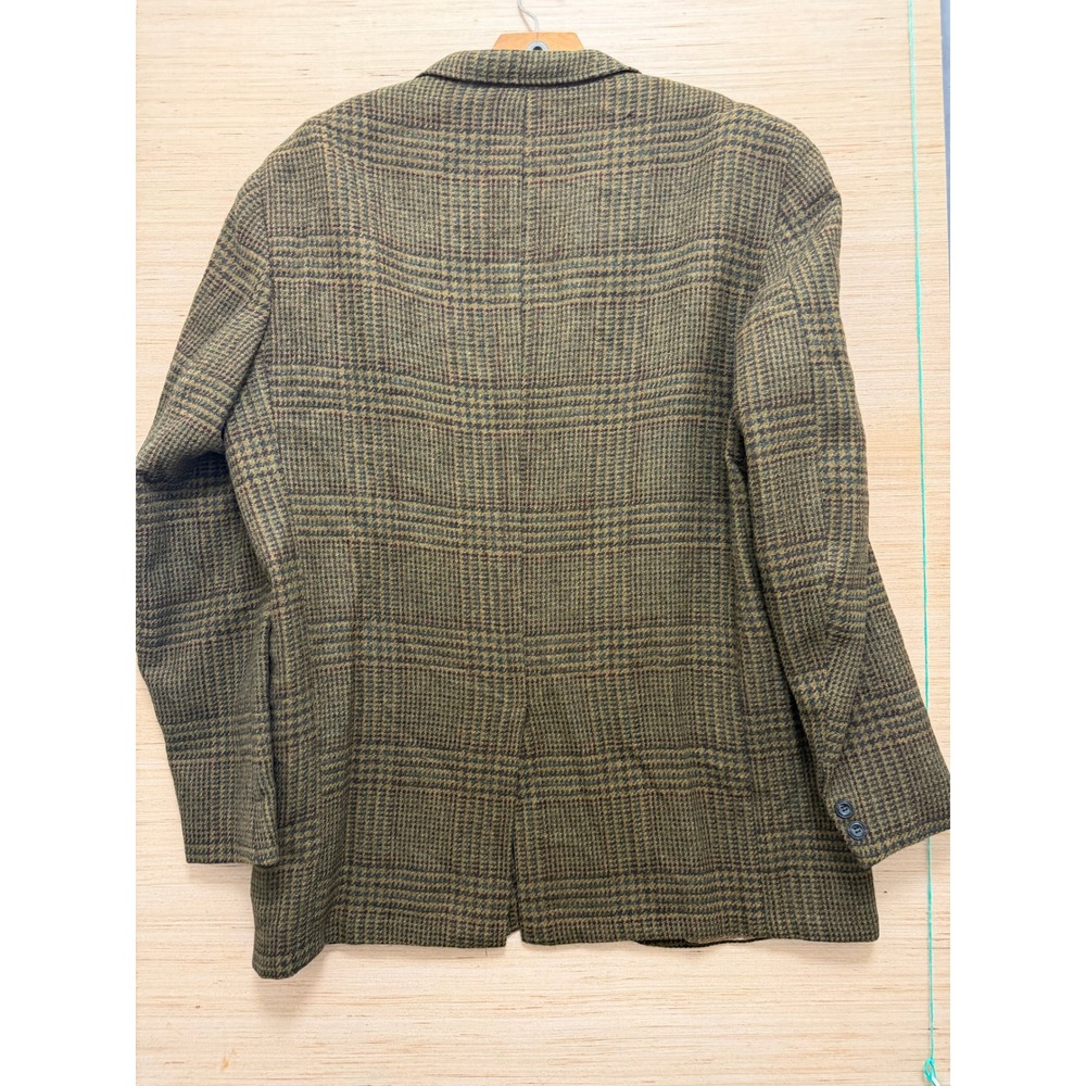 Vintage Brookford Bench Clothes Olive Glen Plaid Blazer Sport Coat Paisley - Picture 7 of 10